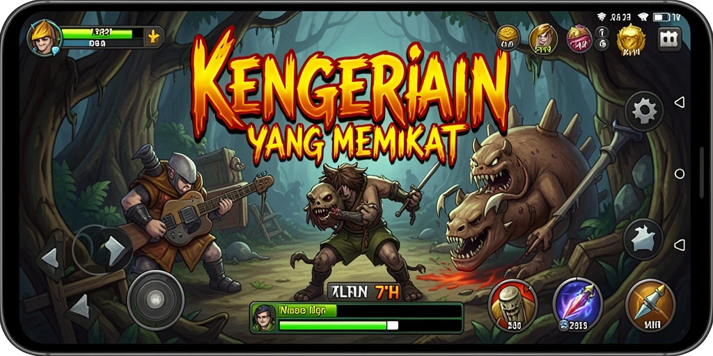 Tangkapan layar gameplay 71H dengan suasana horror yang mencekam.