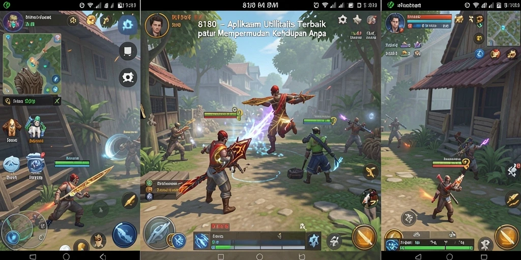 Screenshot utama dari aplikasi 8180 yang menunjukkan fitur utilitasnya.