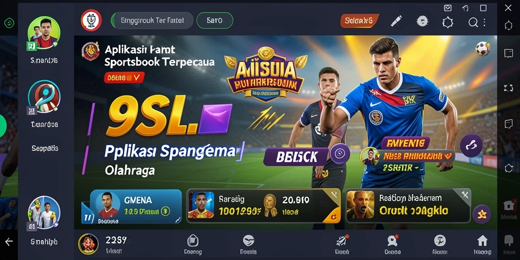 Tampilan bermain yang menarik di aplikasi Sportsbook 9SL.