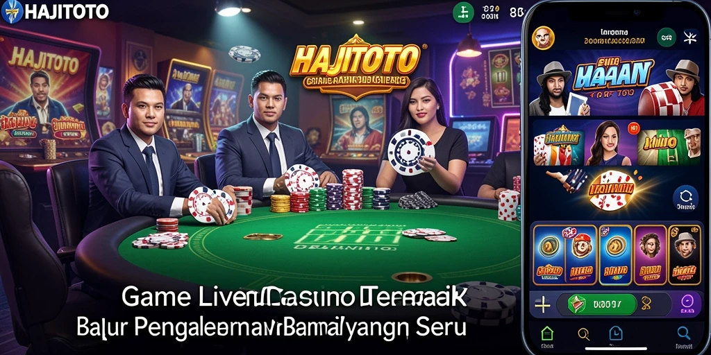 Tampilan gameplay Live Casino yang mendebarkan di HAJITOTO.