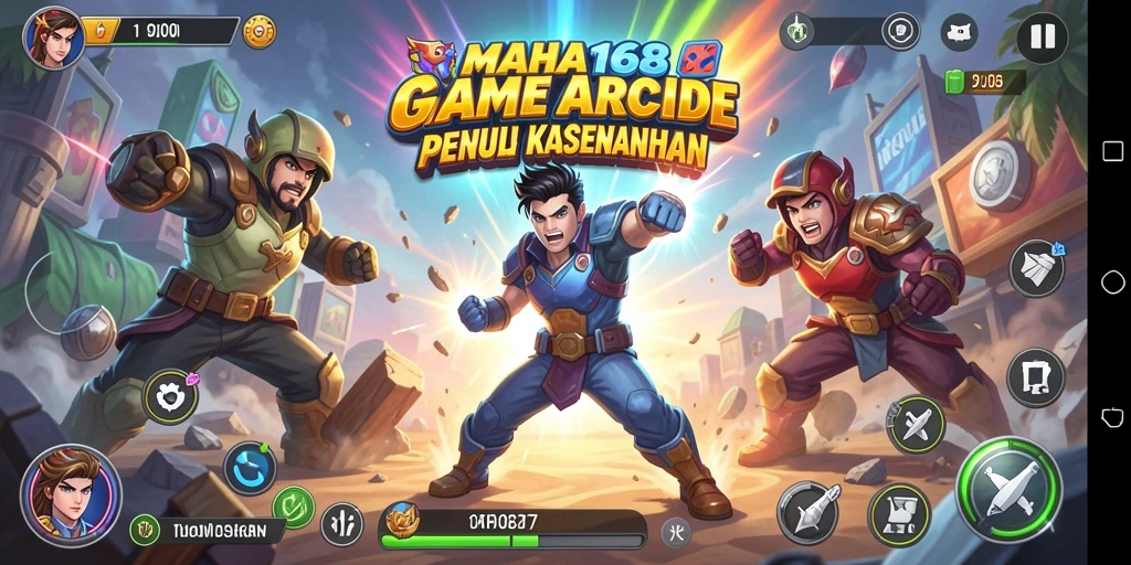 Screenshot gameplay MAHA168 yang menunjukkan aksi seru dalam permainan Arcade.