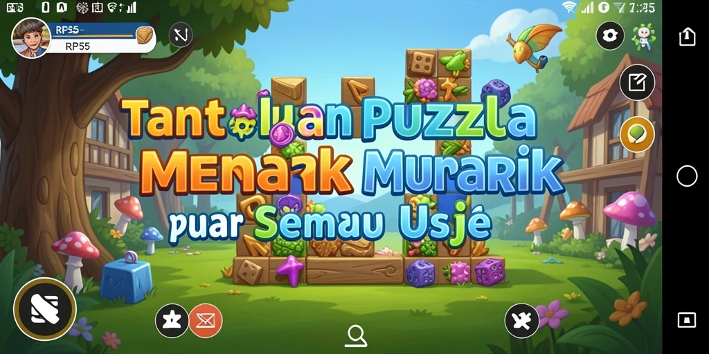 Gameplay seru RP55 dengan berbagai teka-teki menantang.