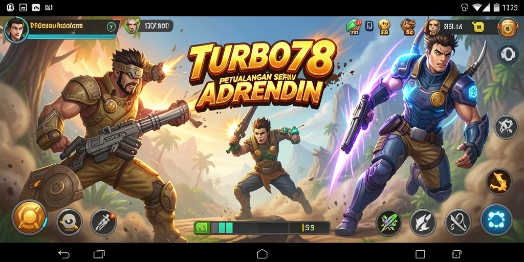 Tangkapan layar menampilkan petualangan mendebarkan dalam TURBO78.
