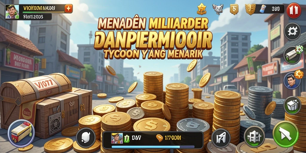Screenshot utama VIO77 menunjukkan antusiasme gameplay Tycoon yang mendebarkan.