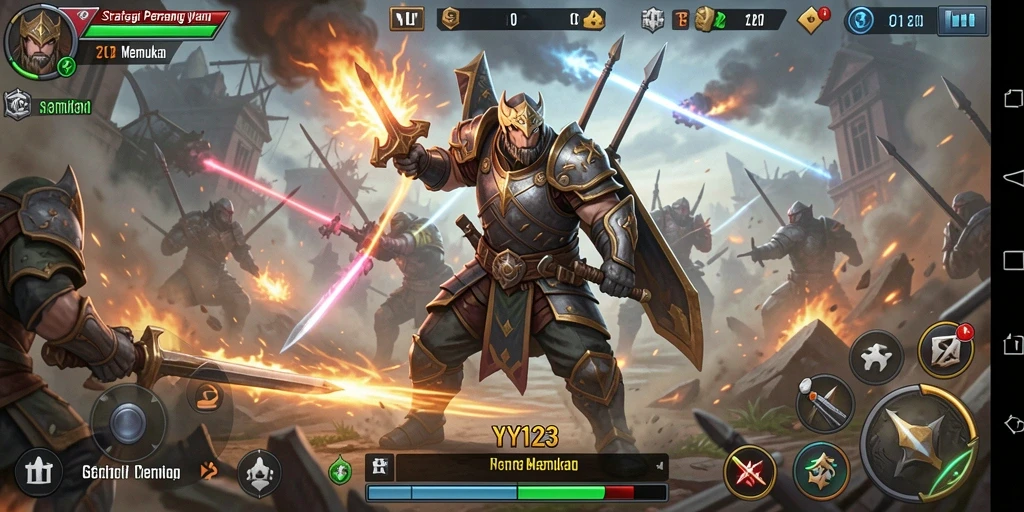 Tampilan menarik dan gameplay dinamis YY123.