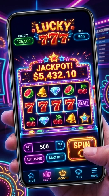 Tampilan antarmuka pengguna lucky777 yang menarik.